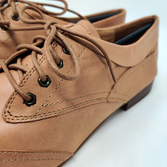 Juil 8634 Kama Womens Wingtip Oxford Shoes US 11 Camel Brown Soft Comfort NIB - Picture 4 of 16